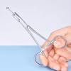 DJCIW 5mm Jaw Piercing Ball Removal Tool,Stainless Steel Dermal Anchor Forceps for Dermal Tops Unscrew or Screw Ball Pliers for Nose Septum Earrings Lip Ring view 4