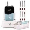 M Mase- Professional Nail Drill Machine - Coreless 2-in-1 Nail File - Electric, Cordless, 35000 RPM, HD Display - Electric Nail Drill for Professional & Home Use (Teal) view 1