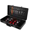 CNCEST Beauty Salon Barber Case,Hair Stylist Tool Kits Organizer,Professional Barber Travel Carry Case for Hair Scissors Tools Hair Stylist Pet Groome,Barber Carrying Case with Code Lock view 1