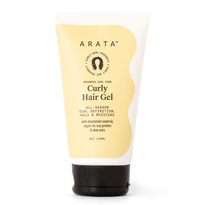 Arata Advanced Curl Care Curly Hair Gel (150 ML) | Abyssinian Seed Oil, Argan Oil, Soy Protein & Aloe Vera | All-Season Curl Definition & Soft, Natural Hold | CG Approved