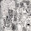 Boog From The Streets With Love Gangsta Style Tattoo Flash 10 Sheet Set 11x14" M, Great Tattoo Shop Investment For Display, Lowrider Artwork view 3