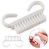 12 Lot Nail Brush Scrub Hand Manicure Pedicure Fingernail Cuticle Brushes White view 3