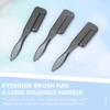 Beaupretty 3pcs Portable Eyebrow and Eyelash Combs Foldable Grooming Brushes for Beauty Salon Home Use for Separating Lashes and Styling Brows Lightweight Makeup view 4
