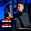 Barber Strong The XL Barber Cape Haircut Cover for Men, 60" Width x 70" Long, Extra Wide Stretch Comfort Neck Closure, Hair Repelling and Static-Reducing, Water Resistant - Black view 3