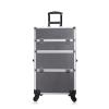 DWLOMHE Makeup Case Makeup Train Case Train Rolling Makeup Case, Professional Artist Trolley Studio Free Standing Case view 1