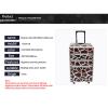 DWLOMHE Makeup Case Train Rolling Makeup Case, with Safe Lock Travel Cosmetic Organizer Box, for Dressing Room, Traveling Cosmetic Case view 2