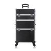 DWLOMHE Makeup Case Makeup Train Case Train Rolling Makeup Case, Professional Artist Trolley Studio Free Standing Case view 1