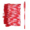 200pcs Disposable Crystal Mascara Wand, Mascara Wands Applicator Eyebrow Brush Set Eyelash Extension Cosmetic Brush Tool Applicator Eyebrow Brushfor Eyelashes Extensions Spoolies(Big red) view 1