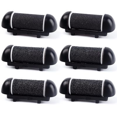 6 PCS Replacement Roller Head for Electric Callus Remover - Feet Pedicure Kit Refill Rollers - Extra Coarse, Regular Coarse, Fine