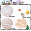 24 Pieces Pre-Cut Gnome Beard Braids Wooden Balls Nose Set Handmade Gnome Beard Fake Fluffy Gnome Beard Faux Fur Gnome Dwarf Beard Braids Unfinished Wooden Balls for DIY Your Gnomes view 3
