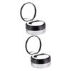 Beaupretty 2 Sets 20g Loose Powder Boxes Mirror Elastic Mesh Plastic Sub Compacts Leakproof for Makeup Bag view 1