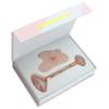 Eternal Rose Pink Jade Facial Roller Stick & Gua Sha Stone Rock Massager - Anti-Aging Facial Massage Set, Lifting, Sculpting, Toning and Jaw Massage Kit for Face Skin Care view 1