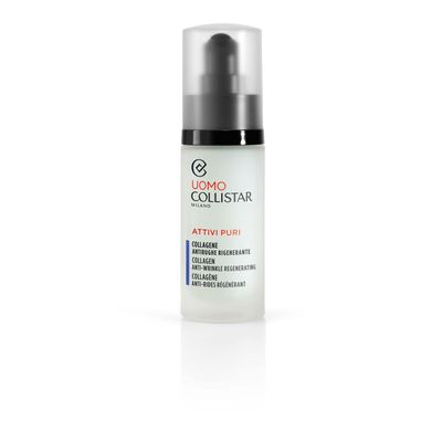 Collistar Attivi Puri Uomo Collagene Antirughe Rigenerante, Siero ricompattante, Anti-Wrinkle Regenerating 30 ml, 1.0 Fl Oz Made in Italy [italian import]
