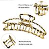 Magik 5-10 Pack Metal Jumbo Hair Claw Clip Large Strong Hold for Thick Hair Nonslip (5 Pack, Leopard) view 4