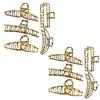 Magik 5-10 Pack Metal Jumbo Hair Claw Clip Large Strong Hold for Thick Hair Nonslip (10 Pack, Leopard) view 1
