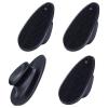 4 Pack Silicone Face Scrubber, Beomeen Facial Cleansing Brush Soft Silicone Facial Exfoliation and Massage Brush Blackhead Scrubber for Men and Women (Black) view 1