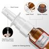 Nasal Spray Bottle, 3 Pcs 30ML/1oz Glass Amber Refillable Fine Mist Sprayers Atomizers, Small Empty Nasal Sprayer with Funnels and Labels view 3