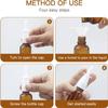 Nasal Spray Bottle, 3 Pcs 30ML/1oz Glass Amber Refillable Fine Mist Sprayers Atomizers, Small Empty Nasal Sprayer with Funnels and Labels view 4