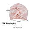 100% Silk Bonnet Sleep Cap for Women Night Bonnet for Hair Silk Night Bonnet with Elastic Cap Sleeping (Peacock Blue) view 2