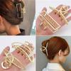 Magik 5-10 Pack Metal Jumbo Hair Claw Clip Large Strong Hold for Thick Hair Nonslip (10 Pack, Gold) view 3