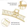 Magik 5-10 Pack Metal Jumbo Hair Claw Clip Large Strong Hold for Thick Hair Nonslip (10 Pack, Gold) view 4
