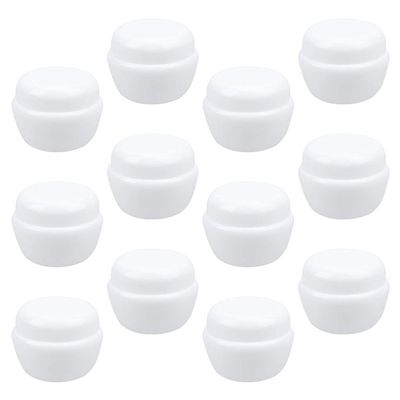 Beaupretty 15pcs Mushroom Shape Cream Jar Travel Lotion Containers Sift Empty Bottles Cute Design for Cosmetics Makeup and Art Supplies
