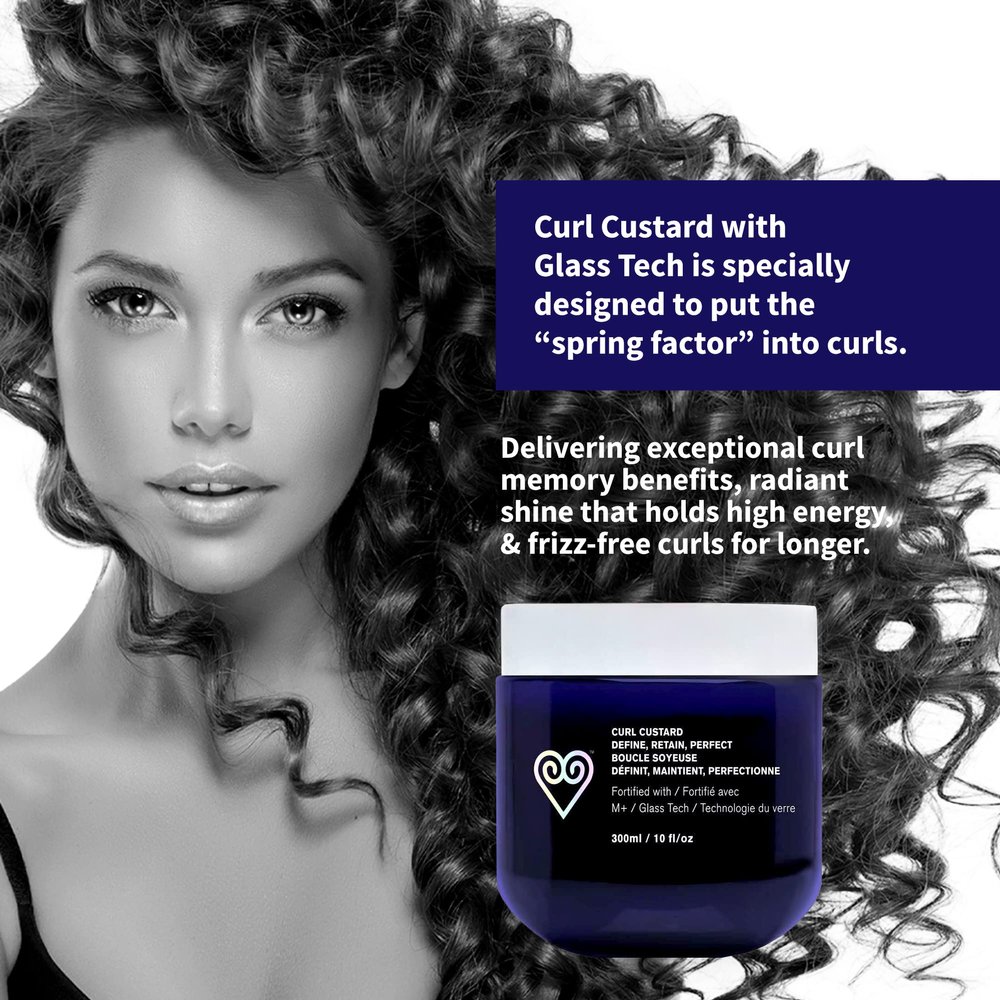Brand With a Heart Curl Custard with Glass Tech Curl Cream