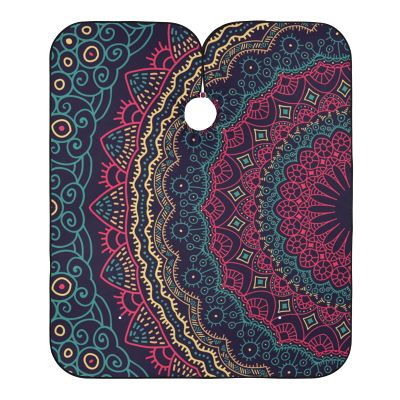 ALAZA Tribal Mandala Barber Cape for Men Women, Waterproof Haircut Apron Beard Shaving Bib Hair Cutting Cloth 55 x 65 Inch
