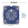 ALAZA Blue Mandala Barber Cape for Men Women, Waterproof Haircut Apron Beard Shaving Bib Hair Cutting Cloth 55 x 65 Inch view 3