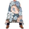 ALAZA Colorful Flowers Barber Cape for Men Women, Waterproof Haircut Apron Beard Shaving Bib Hair Cutting Cloth 55 x 65 Inch view 2