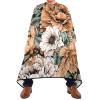 ALAZA Vintage Modern Floral Flower Barber Cape for Men Women, Waterproof Haircut Apron Beard Shaving Bib Hair Cutting Cloth 55 x 65 Inch view 2