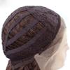 YTOOZ Chemical Fiber Wig Female 26 Inch Dark Brown Gradient Long Curly Hair Front Bud Silk Screen Half Hand-Woven High Density Soft and Shiny view 4