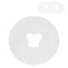 100Pcs Disposable Face Rest Massage Cover, Massage Table Face Hole Covers Face Covers Soft Non Sticking Head Covers, Headrest Covers for Massage Tables & Massage Chairs (White) view 1
