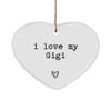 Gigi Gift, Ornament, Gift for Gigi, Valentine's Day Gift for Gigi, Gift from Grandchildren, Ornament for Gigi view 1