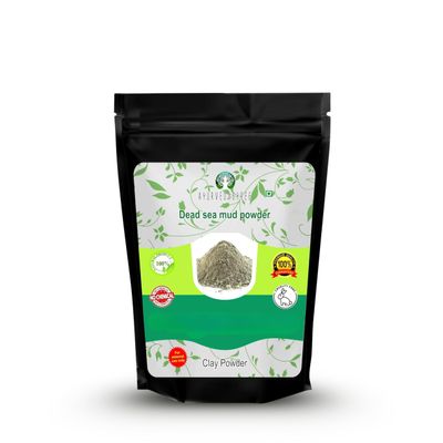 AYURVEDASHREE Dead Sea Mud 200 Gm | Nourishes Exfoliates Softens & Detoxify the Skin | DRY CLAY POWDER | 100% Only Dead Sea mud powder | Skin care | Facial Mask