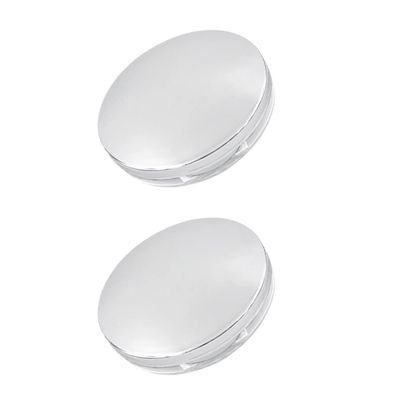 Beaupretty 2pcs Loose Powder Container with Puff Empty Plastic Loose Powder Container Loose Powder Case Makeup Powder Case with Mirror and Elasticated Net Sifter for Women Girls