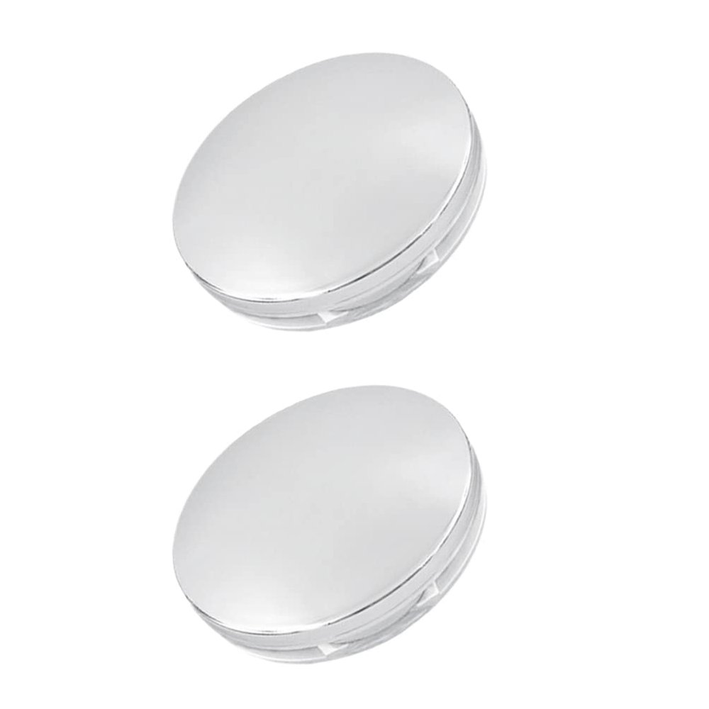 Beaupretty 2pcs Loose Powder Container with Puff Empty Plastic Loose Powder Container Loose Powder Case Makeup Powder Case with Mirror and Elasticated Net Sifter for Women Girls