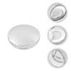 Beaupretty 2pcs Loose Powder Container with Puff Empty Plastic Loose Powder Container Loose Powder Case Makeup Powder Case with Mirror and Elasticated Net Sifter for Women Girls view 2