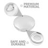 Beaupretty 2pcs Loose Powder Container with Puff Empty Plastic Loose Powder Container Loose Powder Case Makeup Powder Case with Mirror and Elasticated Net Sifter for Women Girls view 4