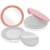 Beaupretty 2pcs Portable Loose Case Ultra Thin Makeup Compact Puff Mirror Elasticated Net Sifter view 1