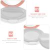 Beaupretty 2pcs Portable Loose Case Ultra Thin Makeup Compact Puff Mirror Elasticated Net Sifter view 4