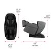 BestMassage SL Track Full Body Massage Chair, Recliner with Zero Gravity Airbag Massage Chair Bluetooth Speaker Foot Roller USB Charger,Black view 2