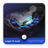 BestMassage SL Track Full Body Massage Chair, Recliner with Zero Gravity Airbag Massage Chair Bluetooth Speaker Foot Roller USB Charger,Black view 3