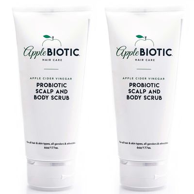 Apple Cider Vinegar Scalp Scrub 2PK - Exfoliating Scalp Treatment with Coconut & Sesame Seed Oils - Moisturizes & Relieves Itchy, Flaky Skin. Hair Scrub & Scalp Cleanser for Build Up, Healthy Hair