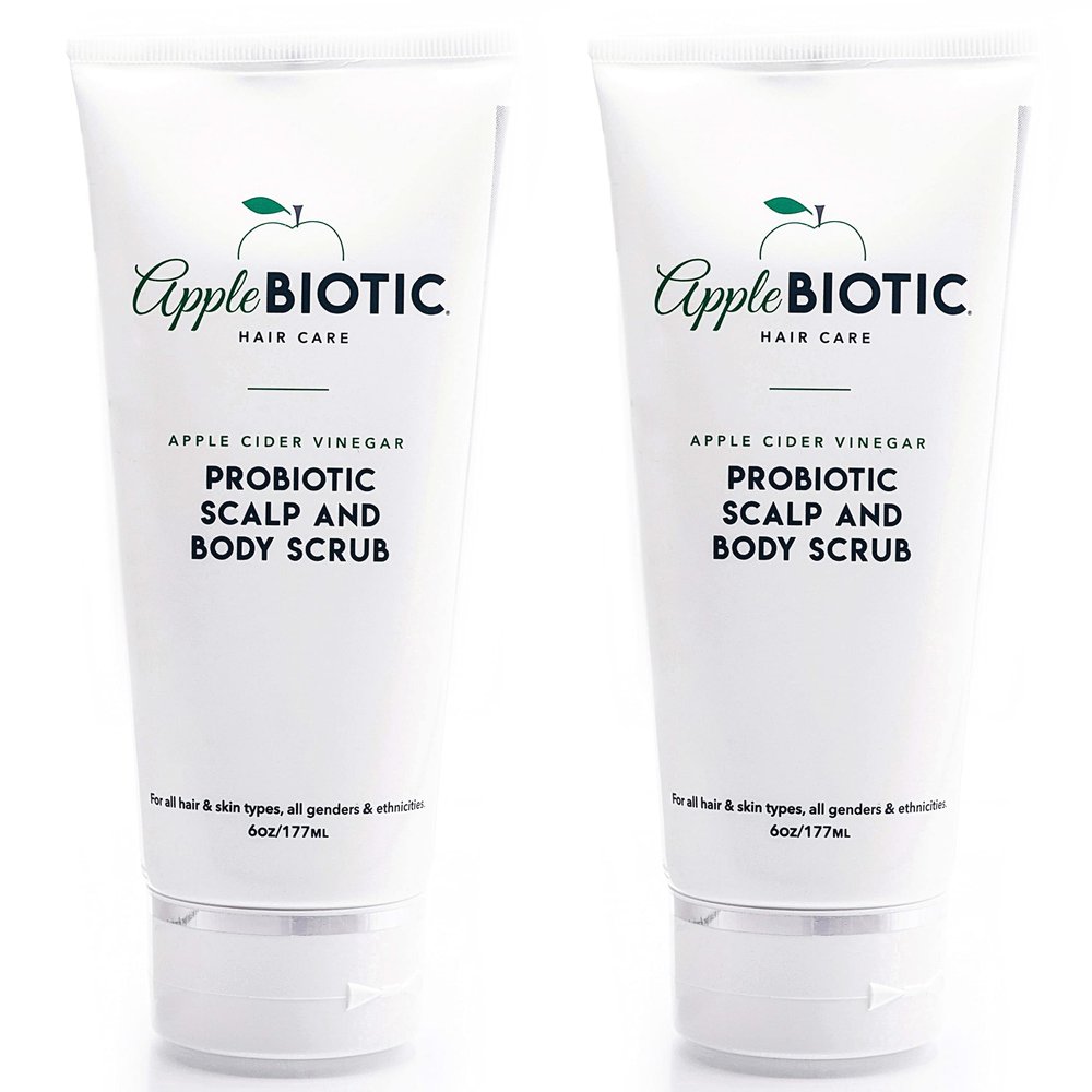 Apple Cider Vinegar Scalp Scrub 2PK - Exfoliating Scalp Treatment with Coconut & Sesame Seed Oils - Moisturizes & Relieves Itchy, Flaky Skin. Hair Scrub & Scalp Cleanser for Build Up, Healthy Hair