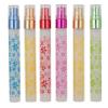 10ML Glass Perfume Bottles Empty Spray Perfume Bottles Round Refillable Portable Flower Printed Perfume Atomizer Vials Cosmetic Containers for Perfume Essential Oils Liquids,6 Colors view 1