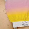 AMNA NATURAL BEAUTY Exfoliating Gloves | Exfoliating Kessa Glove | Kessa Hmmam Scrubbing Glove | Colorful Moroccan Exfoliating Gloves (Pink/Yellow Gradient) view 2