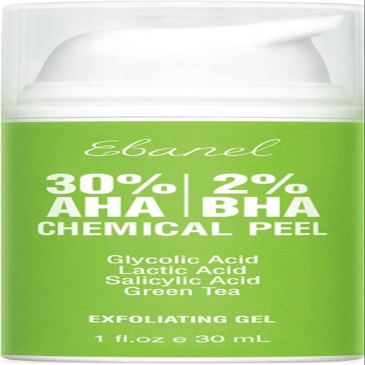 Ebanel 30% AHA + 2% BHA Chemical Peel Gel, Face Exfoliant for Clearer Skin