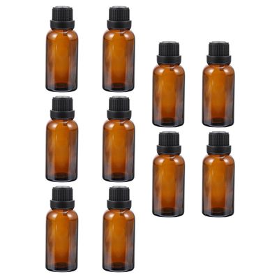10pcs Blue Essential Oil Empty Bottle Dragonfly Hair Clip Perfume Small Terrarium Diffuser Car Empty Essential Oil Bottle Aromatherapy Container Lock Cover Big Head Glass