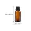 10pcs Blue Essential Oil Empty Bottle Dragonfly Hair Clip Perfume Small Terrarium Diffuser Car Empty Essential Oil Bottle Aromatherapy Container Lock Cover Big Head Glass view 3